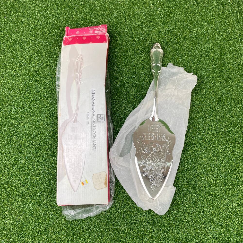 Vintage International Silver Company Silver Plated Christmas Serving Trowel